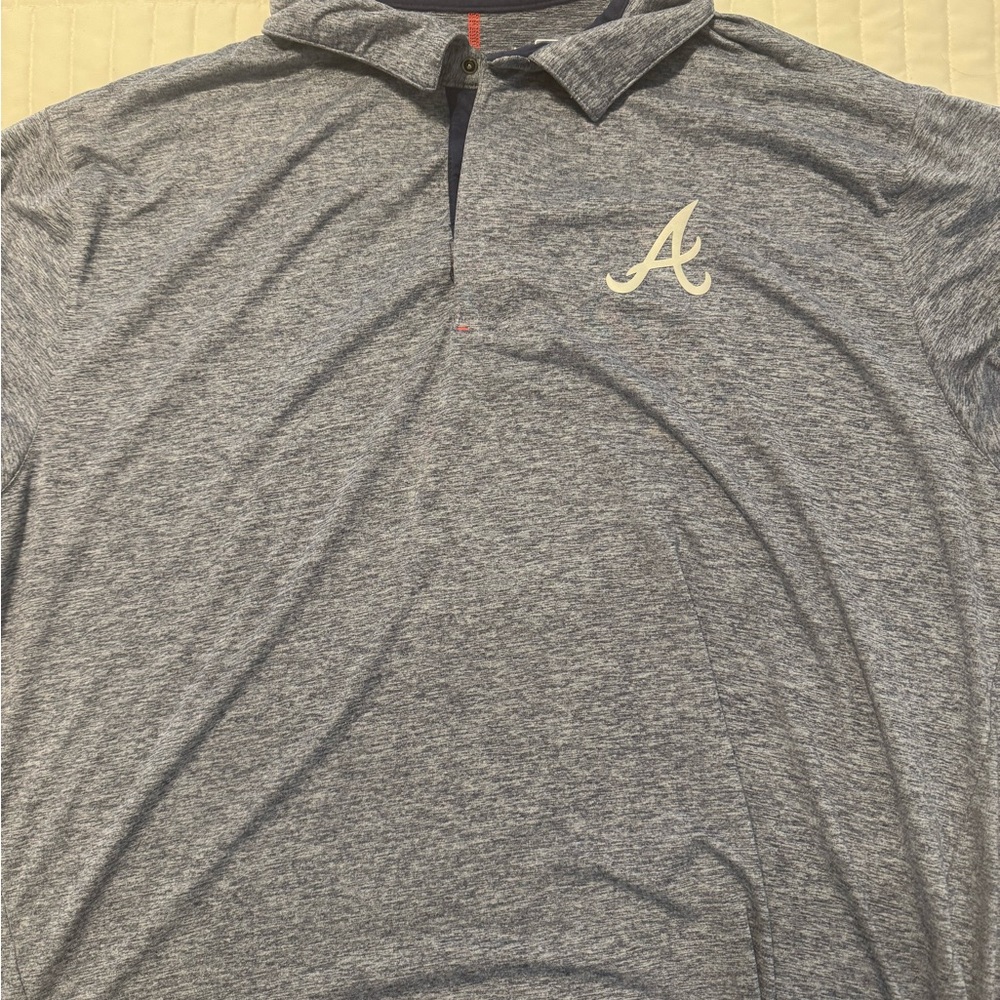 Men's Blue Atlanta Braves Polo